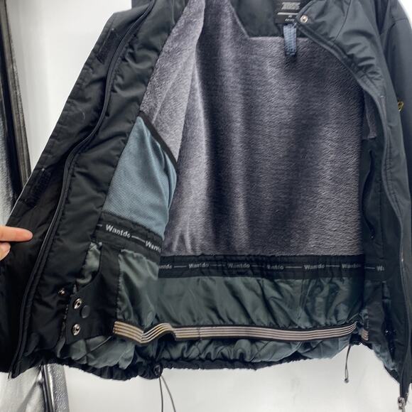 Wantdo black fleece lined ski jacket snowboard water wind resistant size XXL - Picture 3 of 11